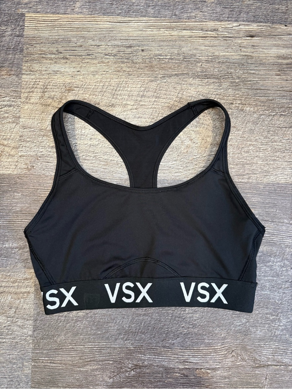 Victoria’s Secret Sport VSX Sports Bra M Black Racerback Medium Support